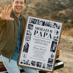 Idée cadeau papa originale avec photos personnalisées et message émotion