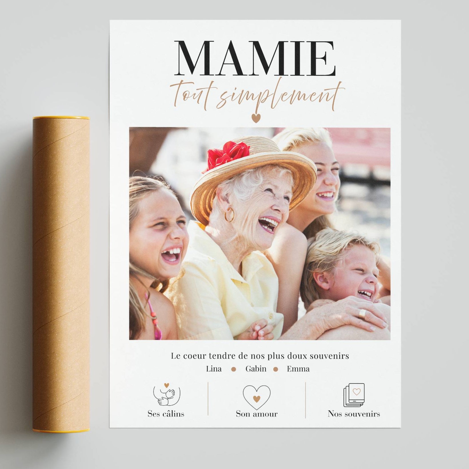 affiche photo mamie