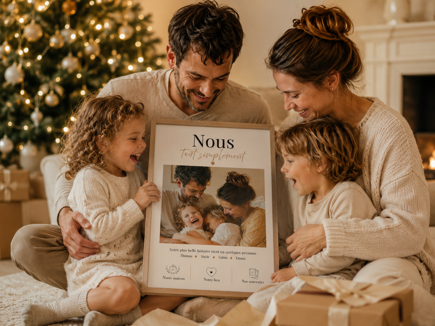 Affiche famille personnalisée