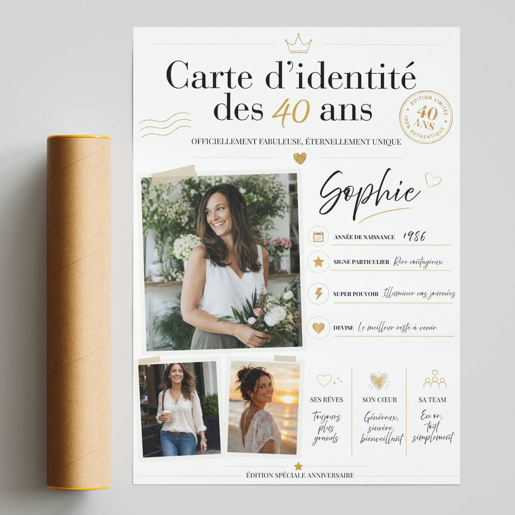 cadeau anniversaire femme personnalisé
