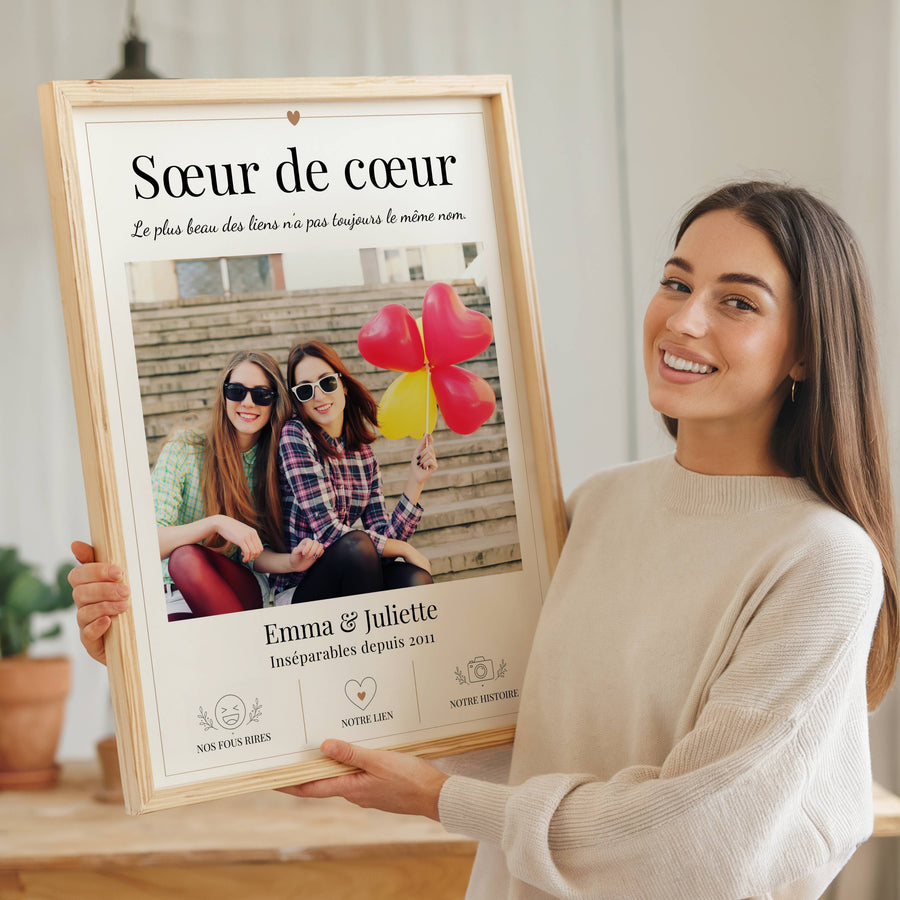 cadeau amie personnalisé avec photo