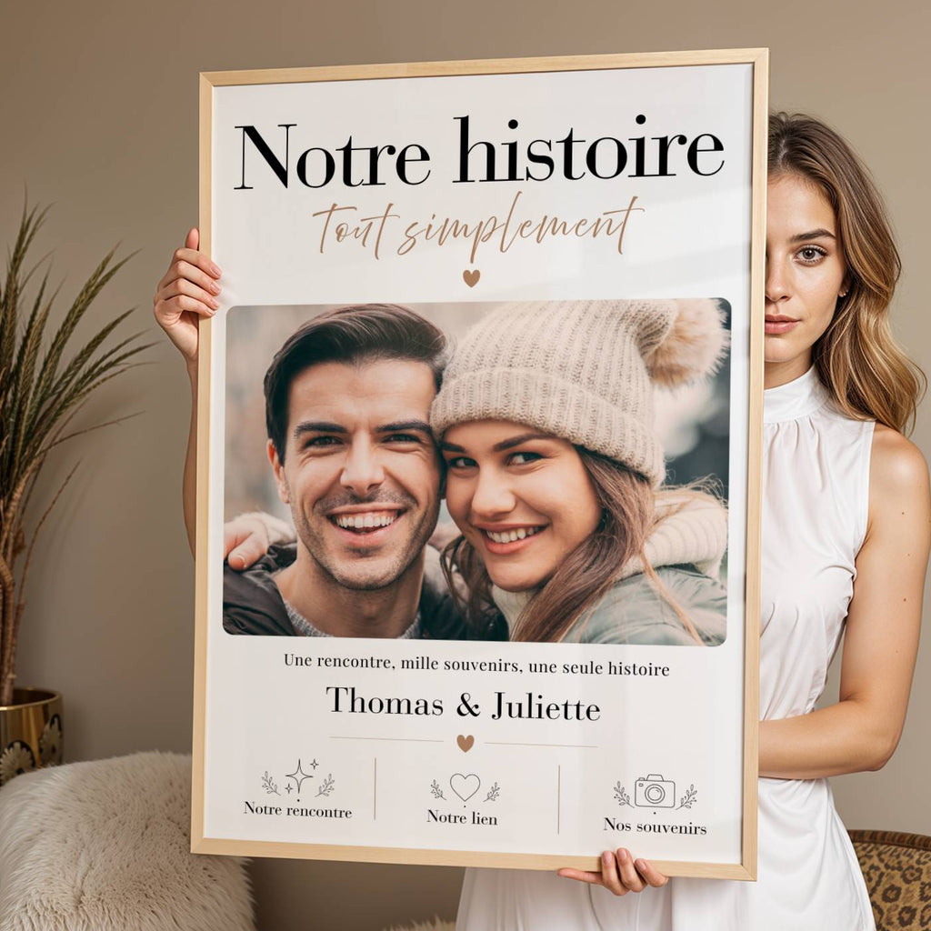 cadeau couple personnalisé avec photo