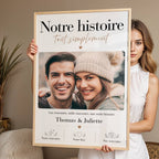 cadeau couple personnalisé avec photo