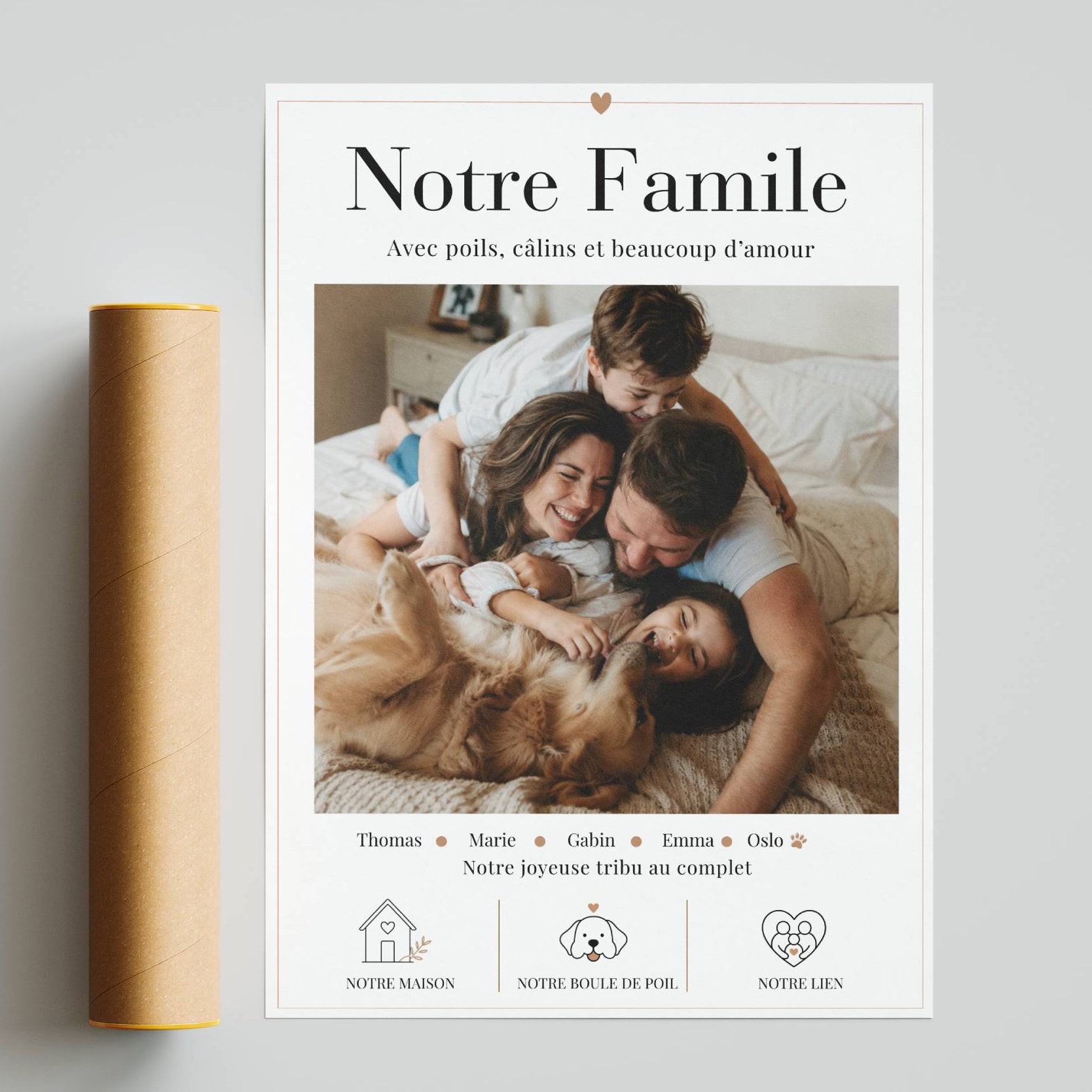 cadeau famille photo personnalisé