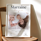affiche marraine personnalisée