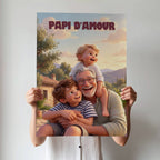 Affiche portrait 3D personnalisée – Votre photo en film d’animation