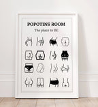 Affiche déco toilettes moderne – style éditorial