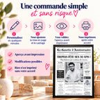 Cadeau 30 ans personnalisé homme – Gazette anniversaire avec photos