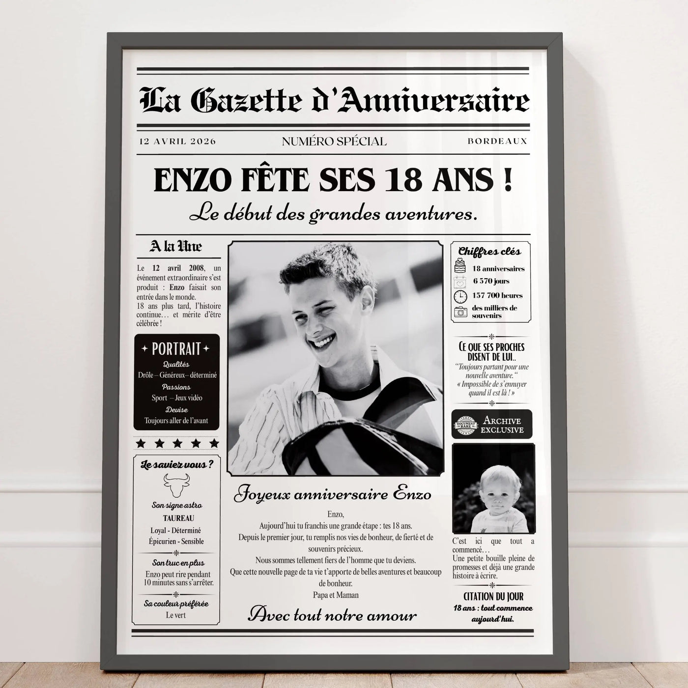 Journal d'anniversaire