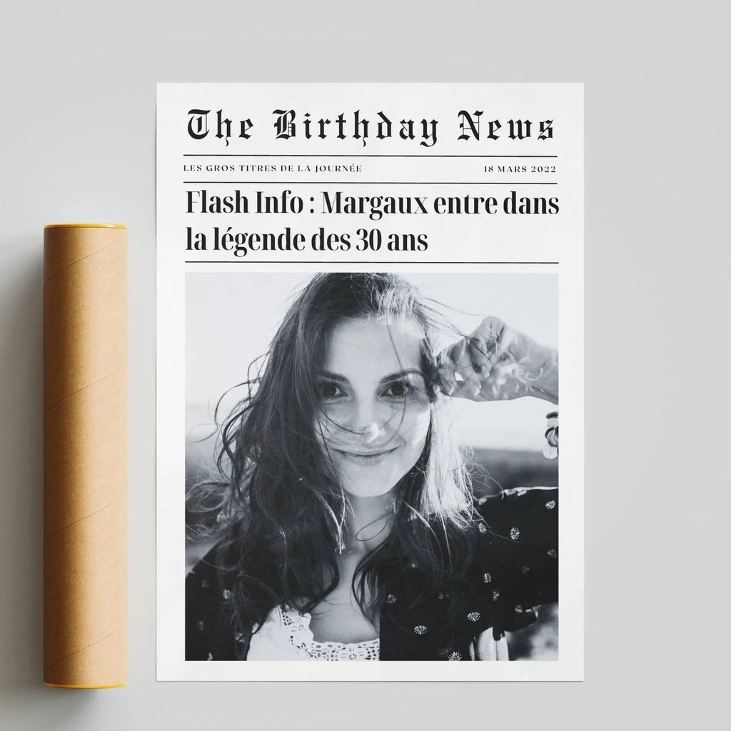 Idée cadeau anniversaire 30 ans personnalisée avec photo