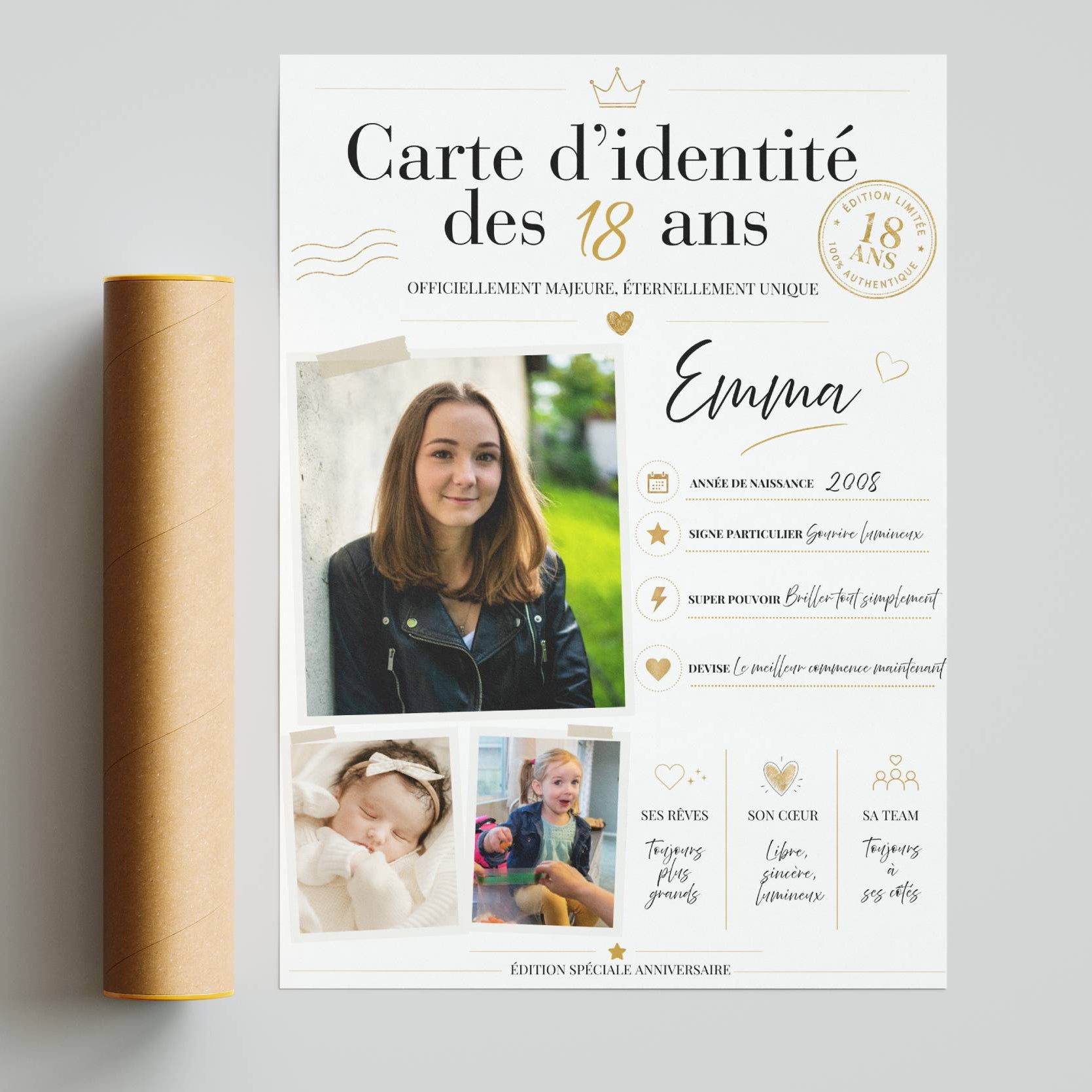 affiche 18 ans photo