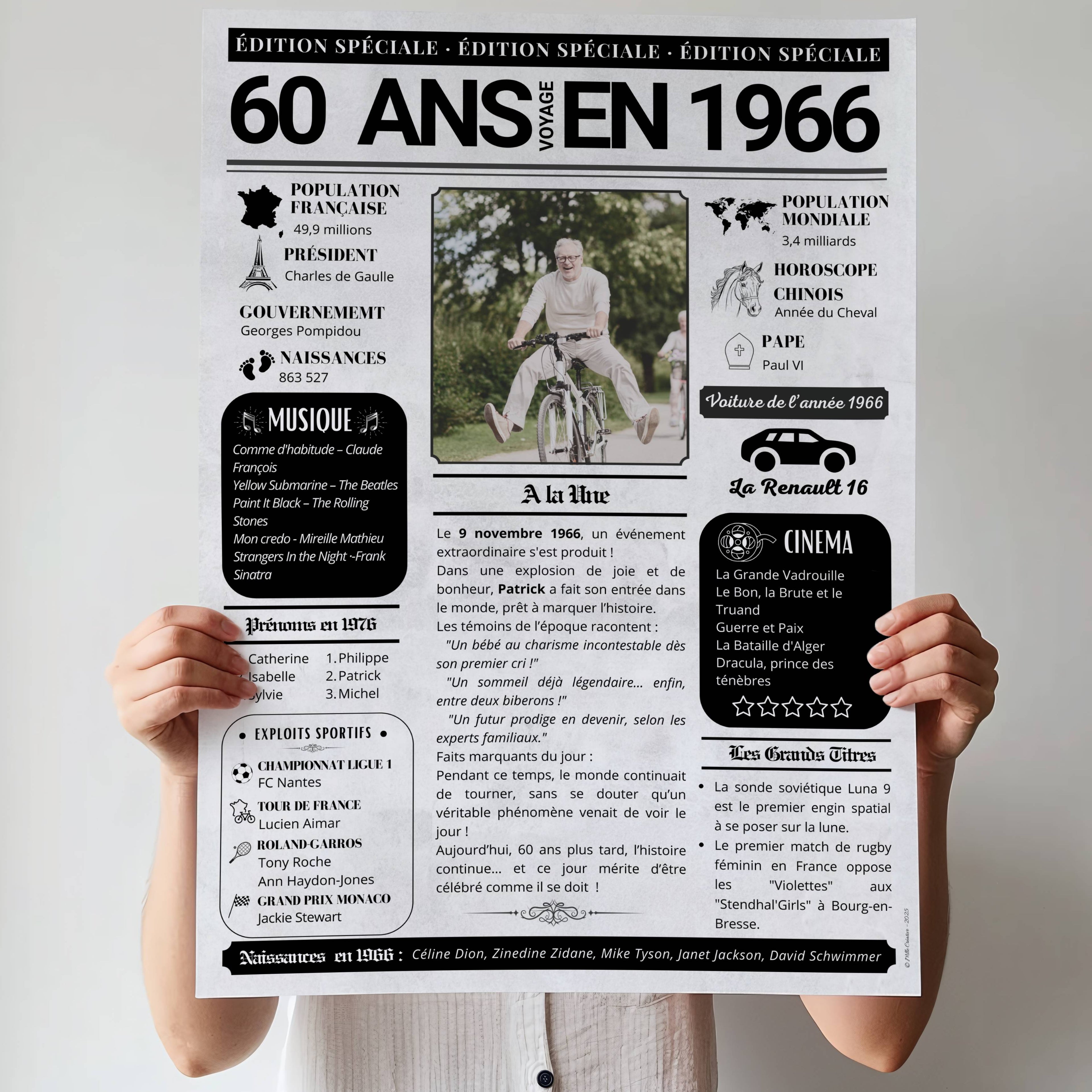 Idée cadeau anniversaire 60 ans 