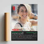 Idée cadeau femme originale affiche Netflix personnalisée avec photo pour un anniversaire mémorable