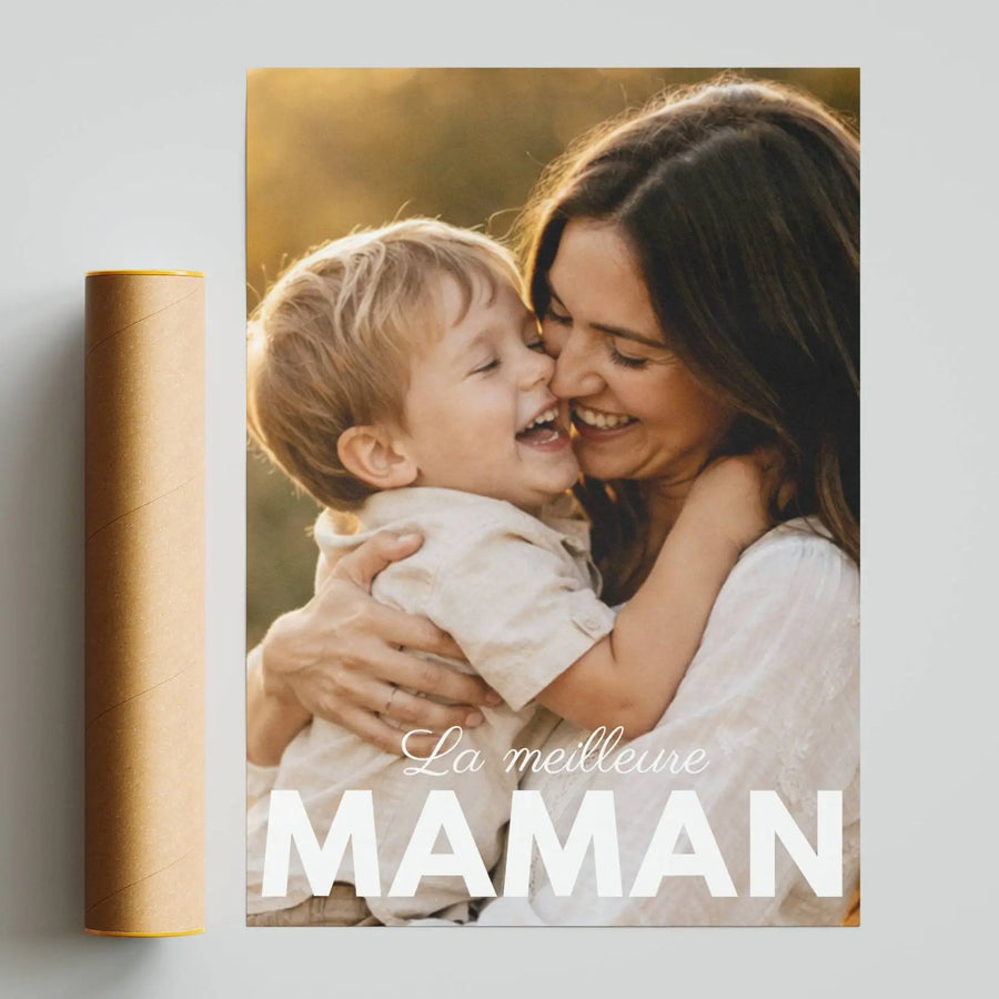 Idée cadeau fête des mères personnalisée avec photo mère enfant