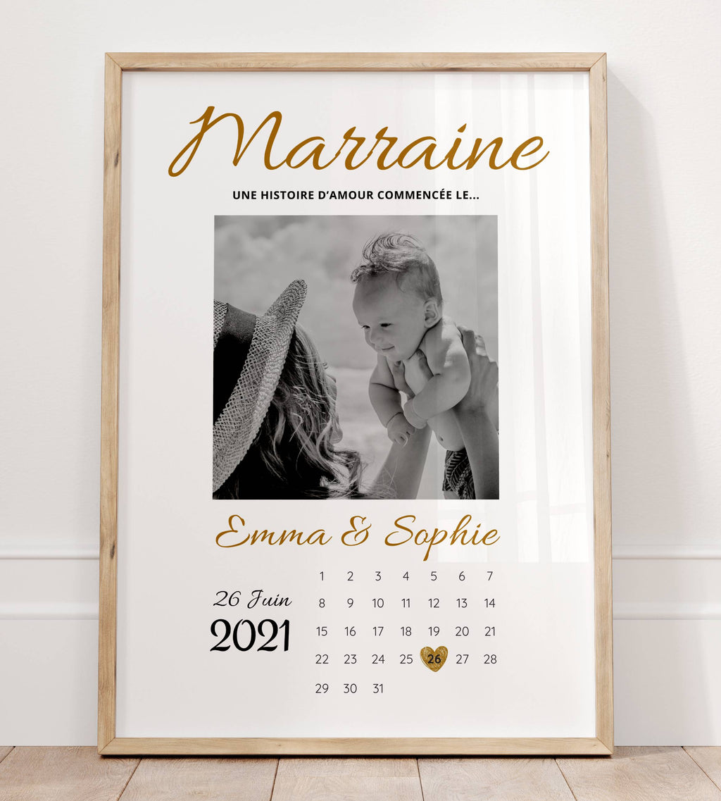 Affiche baptême personnalisée