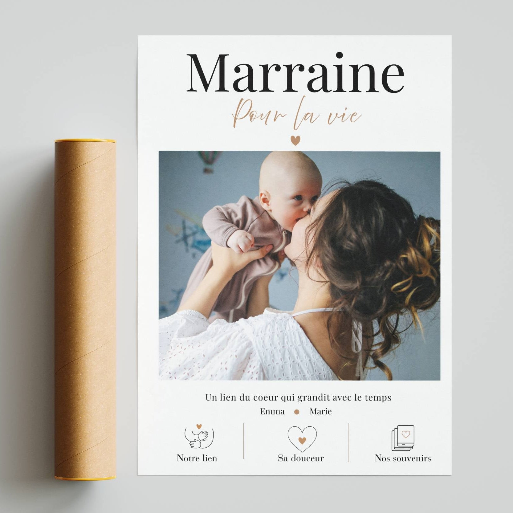 cadeau marraine photo