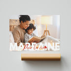 Affiche personnalisée offerte à une marraine pour son anniversaire ou Noël avec message affectueux