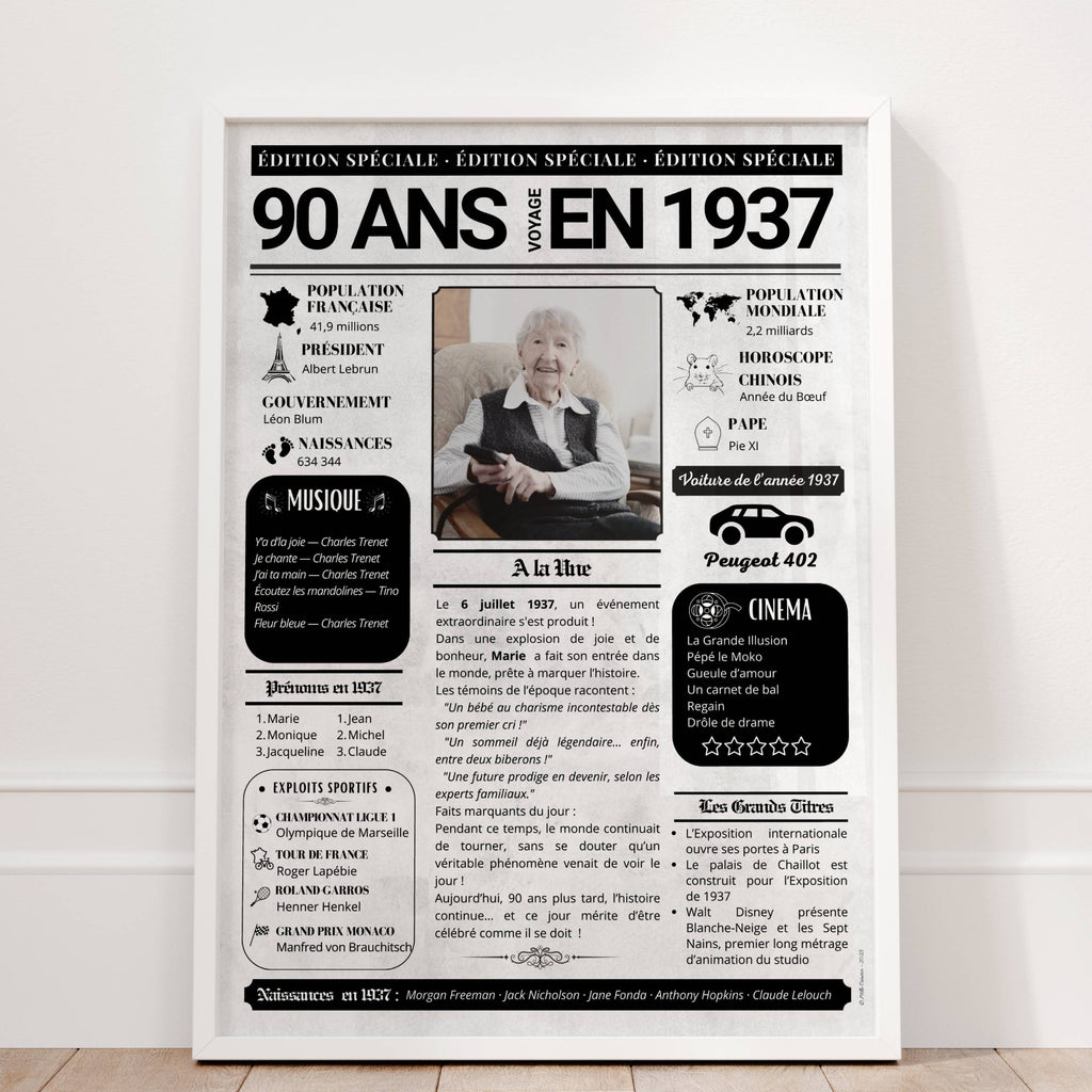 idée cadeau 90 ans