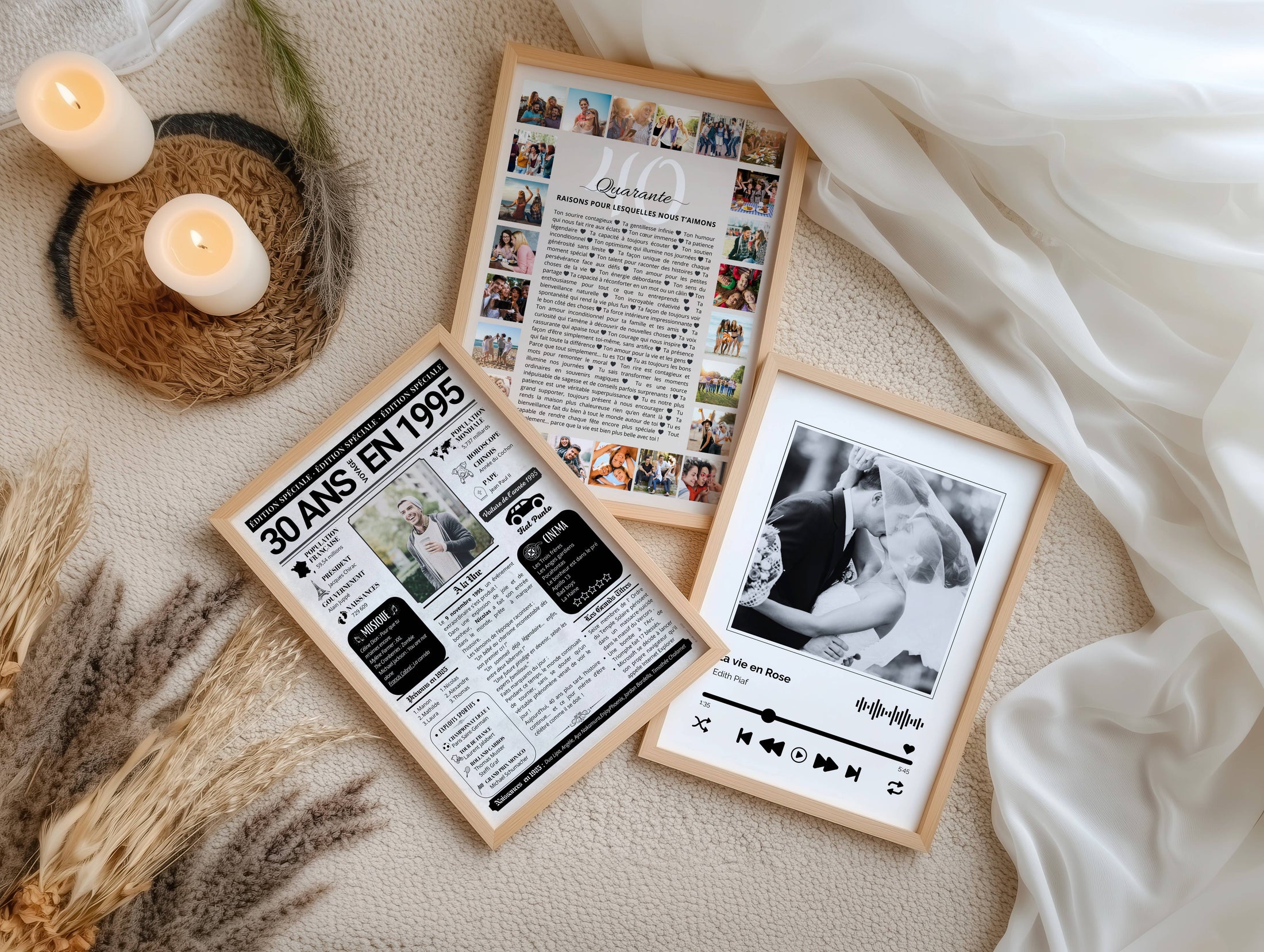 Cadeau personnalisé avec photos prête à offrir