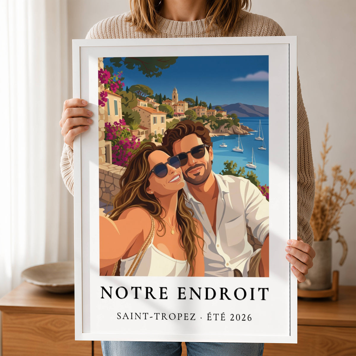portrait couple personnalise