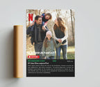 Poster style Netflix personnalisé avec acteurs, titre et décor