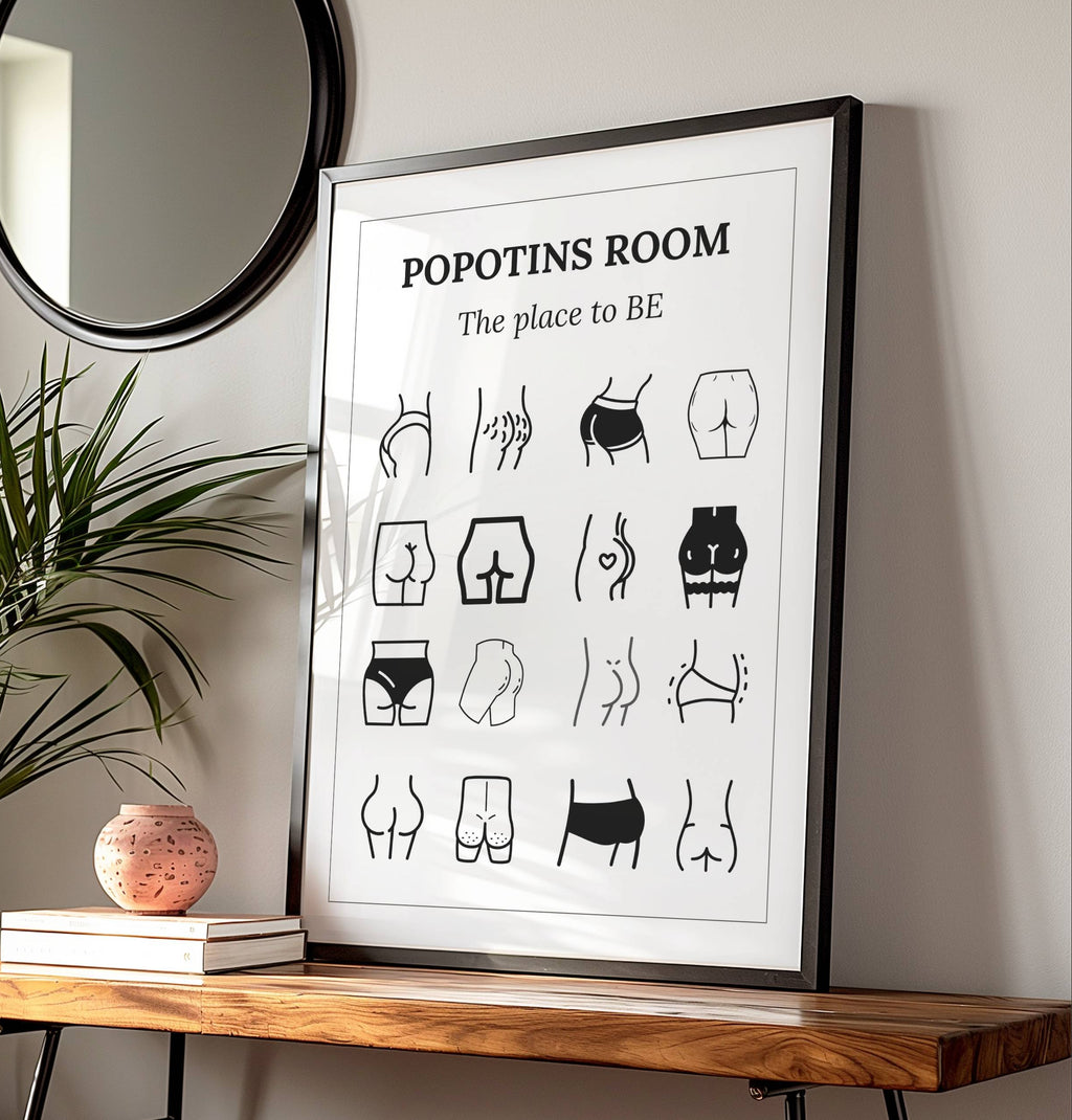 Idée cadeau crémaillère – affiche WC humour