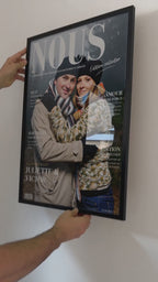 Affiche couple personnalisée « NOUS » – Style magazine